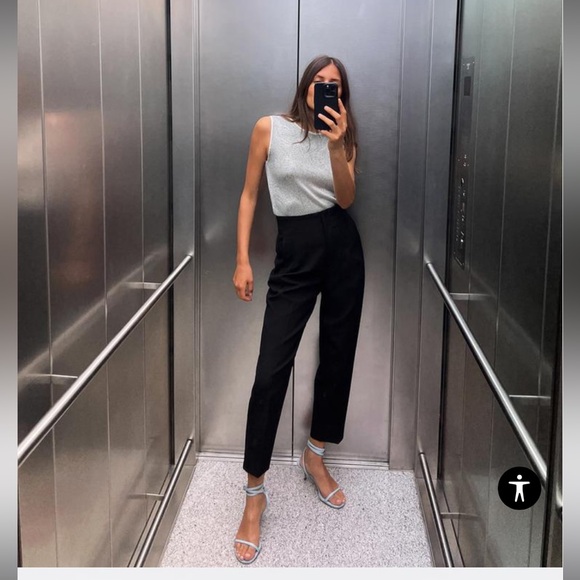 Zara Pants - Zara Pants with a High Waist in Black
